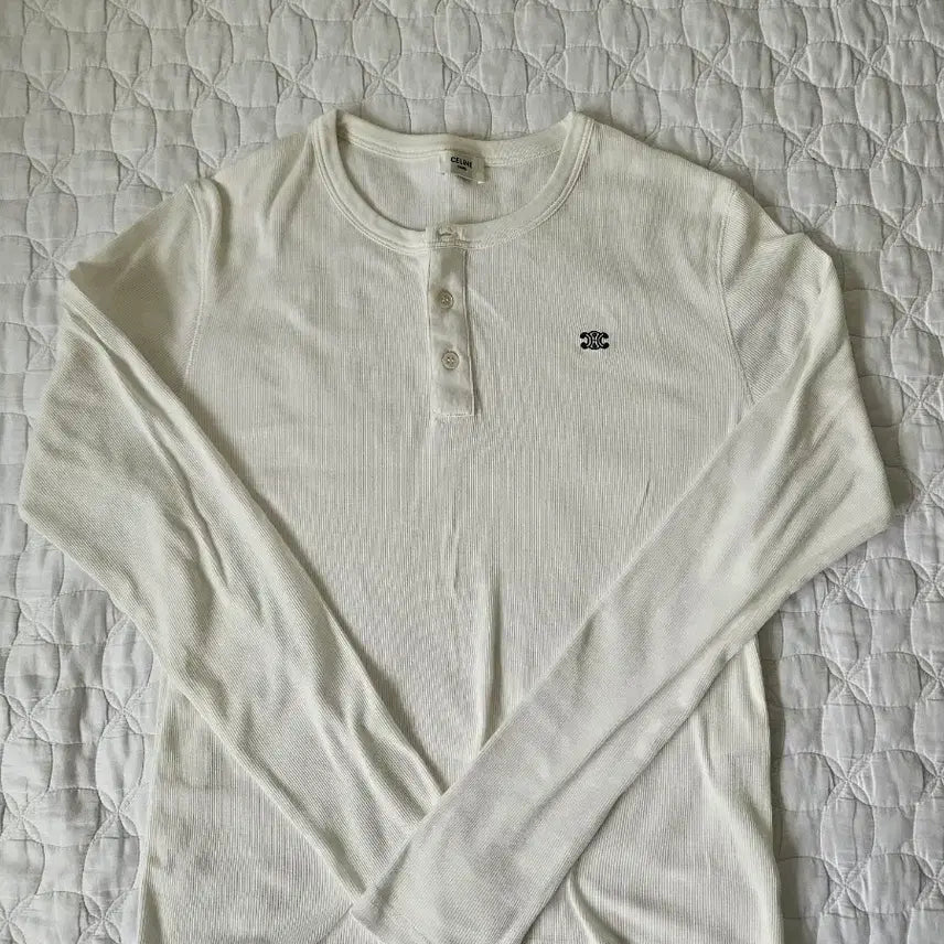 [BUNJANG] Celine Henry Neck Long Sleeve T-Shirt XL / 셀린느 헨리넥 XL