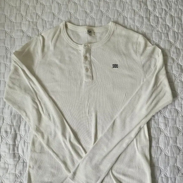 [BUNJANG] Celine Henry Neck Long Sleeve T-Shirt XL / 셀린느 헨리넥 XL
