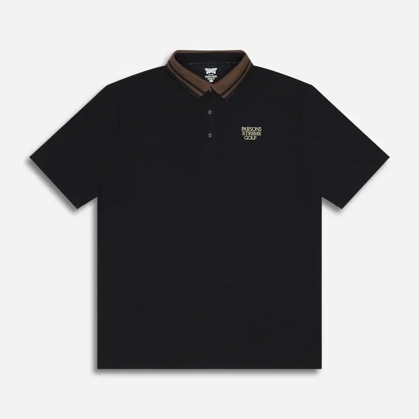 [BUNJANG] PXG Black Shoulder Trim Golf Polo T-Shirt (Men's Medium / Korean Size 105) / [새상품] PXG 블랙 숄더 트림 골프 반팔티 (105)