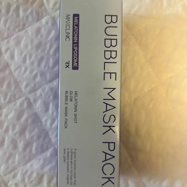 [BUNJANG] Maxclinic Melatonin Shot Glow Bubble Mask Pack 80ml / 맥스클리닉 멜라토닌 샷 글로우 버블 마스크팩 80ml (미개봉새상품)