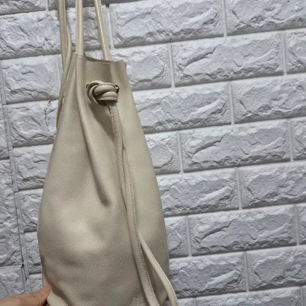 [BUNJANG] Ouro Leather Backpack Cream / 아우로 ouro 백팩 크림컬러