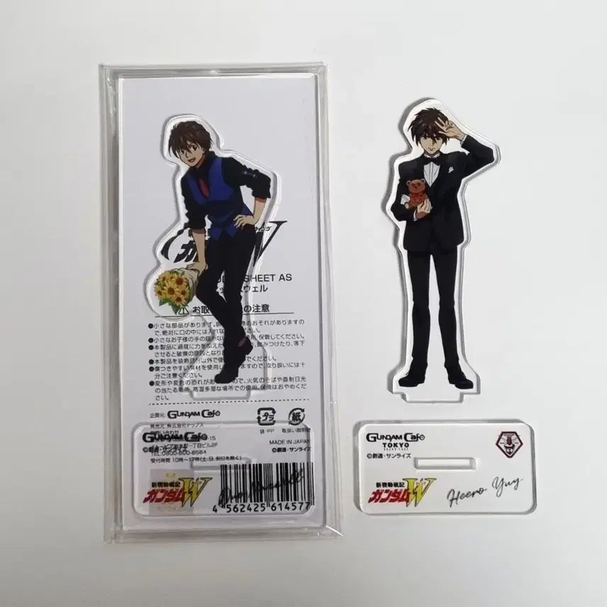 [BUNJANG] Gundam Wing Zero Gundam Cafe Valentine's Day Acrylic Standee Set (Heero, Duo) / 건담w 윙 건담카페 발렌타인데이 아크릴스탠드 굿즈 히이로 듀오 일괄 판매