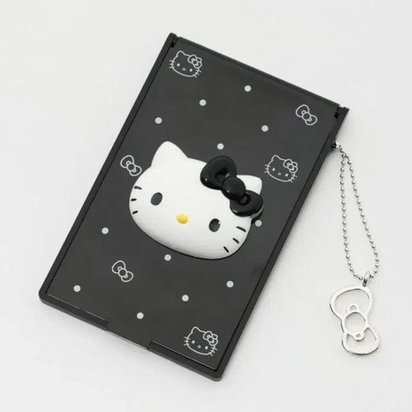[BUNJANG] Sanrio Hello Kitty Lori's Farm Collaboration Mini Mirror Keychain - Black / 헬로키티 로리즈팜 미퍼센트 미니 미러 키링 블랙 정품 미개봉 새상품