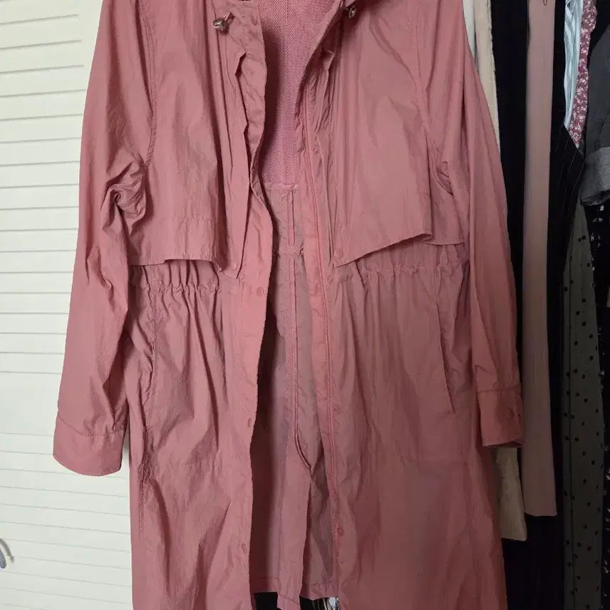 [BUNJANG] Pink Windbreaker Jacket L / 핑크 바람막이 L (77-88)