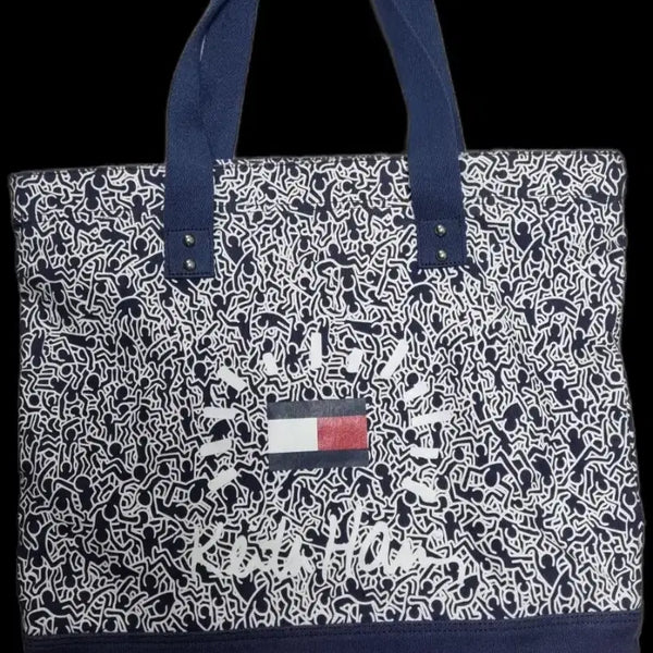 [BUNJANG] Tommy Hilfiger x Keith Haring Canvas Tote Bag / 타미 X 키스해링 캔버스 토트백