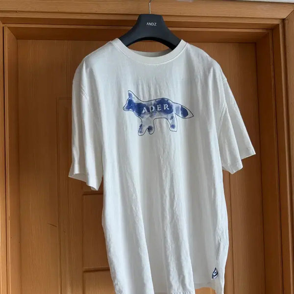 [BUNJANG] Ader Error x Maison Kitsuné Fox Graphic T-Shirt Off White Size A3 / (급처)아더에러 키츠네 폭스 반팔티 A3 오프화이트