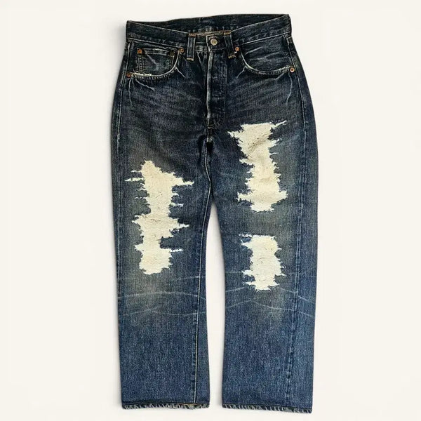 [BUNJANG] Levi's Vintage Clothing LVC 1947 501XX Big E Distressed Selvedge Jeans / [실측30][리바이스]LVC 1947's 501XX 빅E 디스트로이드 셀비지#