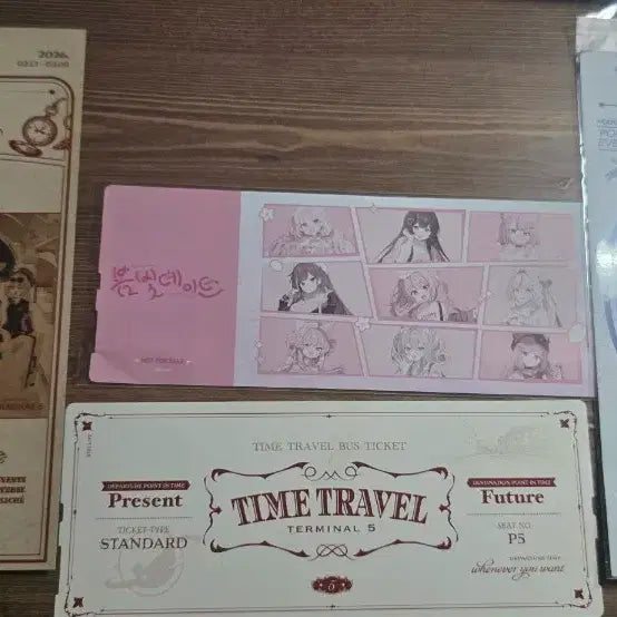 [BUNJANG] Paper Ticket, Special Card & Time Travel Pamphlet Bundle Set / 지류 티켓 및 스페카&타임트레블 팜플렛 팝니다.