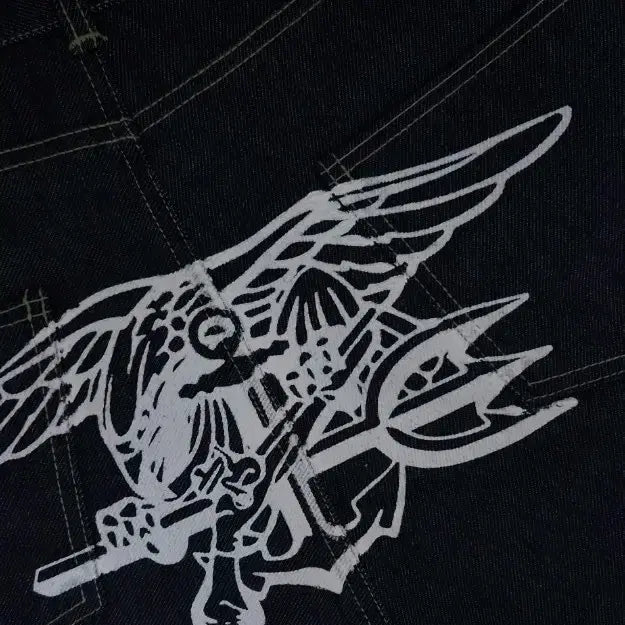 [BUNJANG] What's The Use Navy Seal Denim Bermuda Shorts XL / 왓츠더유즈 네이비실 데님 버뮤다 팬츠 XL