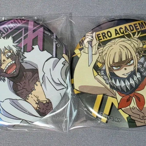 [BUNJANG] My Hero Academia Dabi & Himiko Toga Can Badge Set / 나의 히어로 아카데미아 다비, 토가 히미코 캔배지