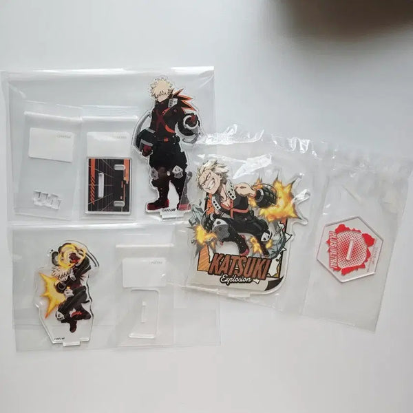[BUNJANG] My Hero Academia Katsuki Bakugo Acrylic Stand Set / 나의 히어로 아카데미아 바쿠고 카츠키 아크릴 스탠드 굿즈 일괄 세트