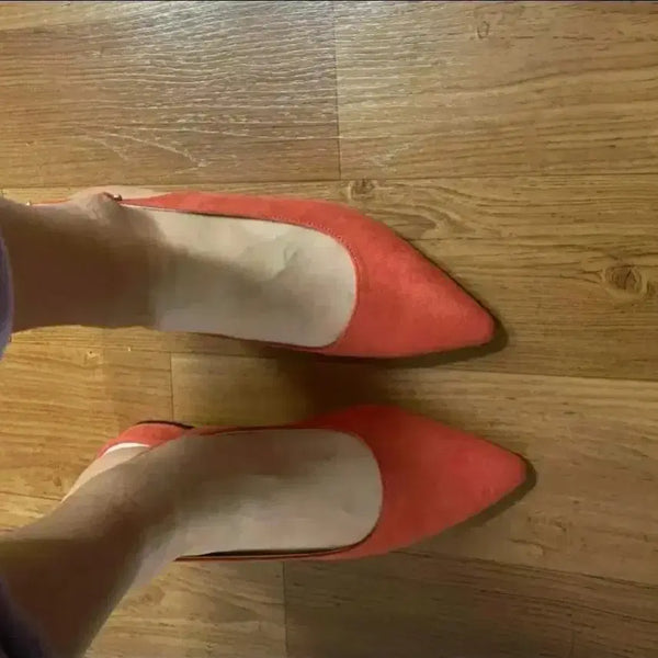 [BUNJANG] Ssappun Melode Slingback Flat Shoes Orange Pink Size 250 / (오늘특가) 사뿐 멜로드 슬링백 플랫슈즈