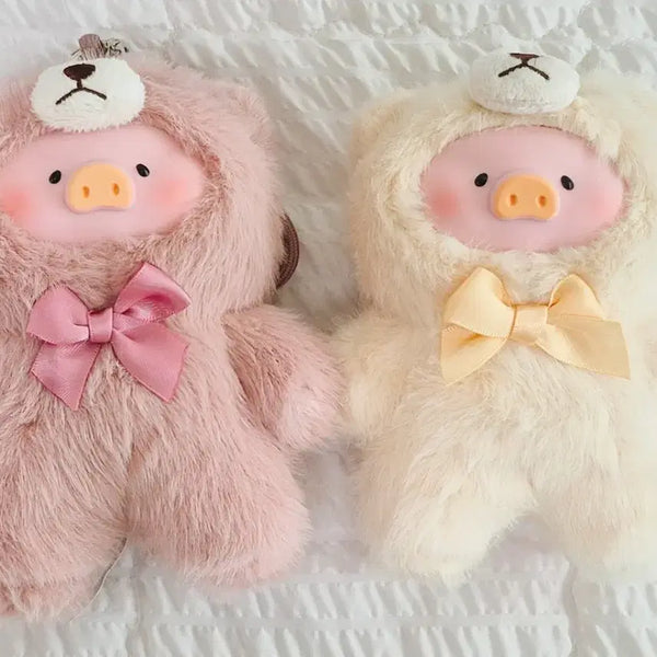 [BUNJANG] Ruru The Piggy Vintage Teddy Shop Pig Plush Toy Yellow/Pink (Full Set) / 루루 더 피기 빈티지 테디 샵 노랑,핑크 (풀구성)