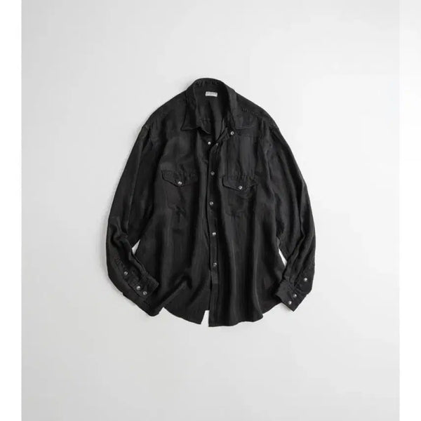[BUNJANG] Behave Dyed Cupro Western Shirt / 비헤비어 다이드 큐프로 웨스턴 셔츠 3
