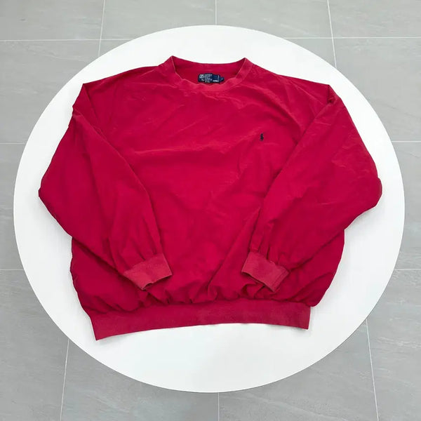 [BUNJANG] Polo Ralph Lauren Nylon Warm-Up Jacket Red XL / 폴로 랄프로렌 나일론 바람막이 웜업 레드 XL 105