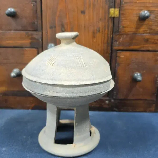 [BUNJANG] Authentic Three Kingdoms Period Pedestaled Ritual Vessel Antique / 진품 삼국시대 굽다리 제기 골동품