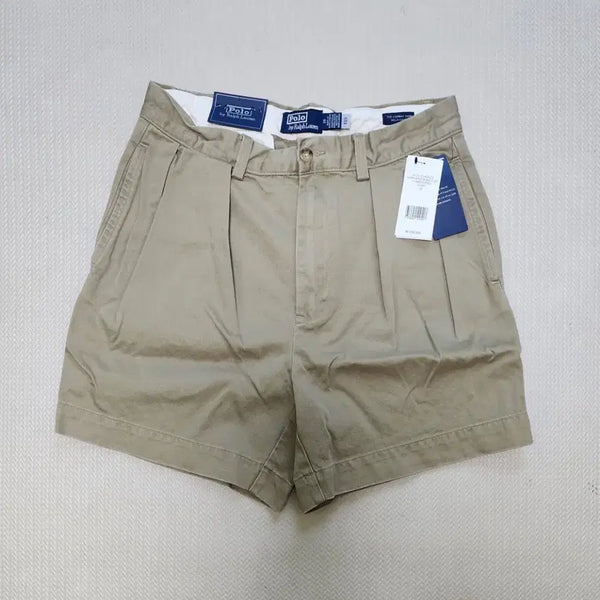 [BUNJANG] Polo Ralph Lauren Comate 12.7cm Relaxed Fit Pleated Shorts Khaki Size 28 / 폴로 랄프로렌 코맥 12.7cm 릴렉스핏 플리츠 쇼트 반바지 28