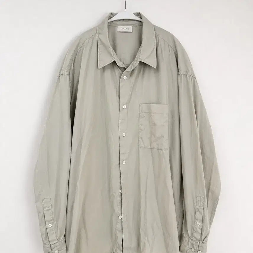 [BUNJANG] LEMAIRE Relaxed Shirt Light Sage / LEMAIRE 르메르 릴랙스드 셔츠 라이트 세이지