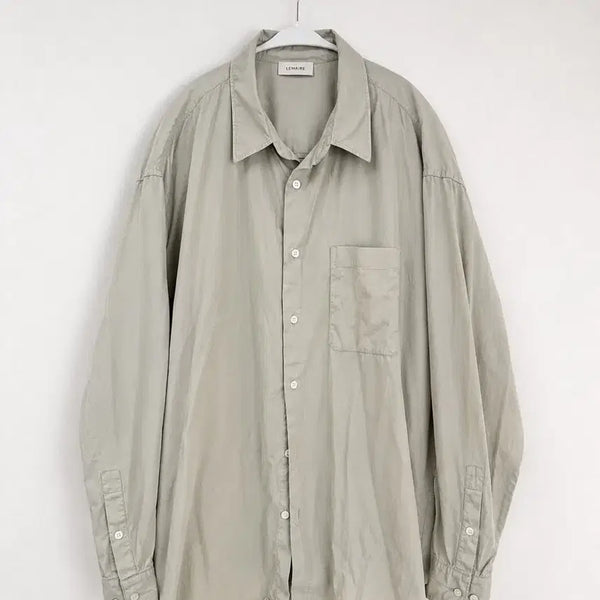 [BUNJANG] LEMAIRE Relaxed Shirt Light Sage / LEMAIRE 르메르 릴랙스드 셔츠 라이트 세이지