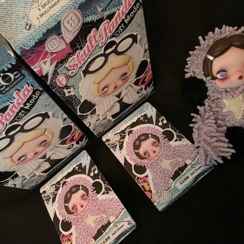 [BUNJANG] Skull Panda Off Mode Series Soft Chaos Doll Keychain / 스컬판다 Off 모드 시리즈 인형 키링 soft chaos