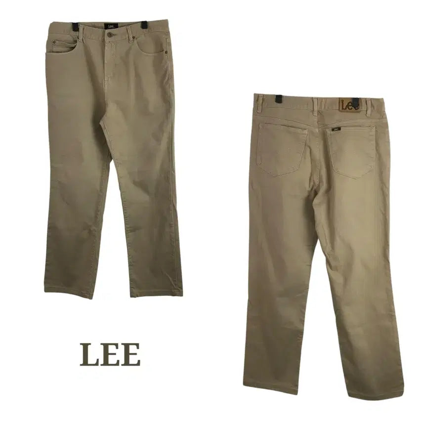 [BUNJANG] Beige Cotton Pants / 리 베이지 코튼 팬츠