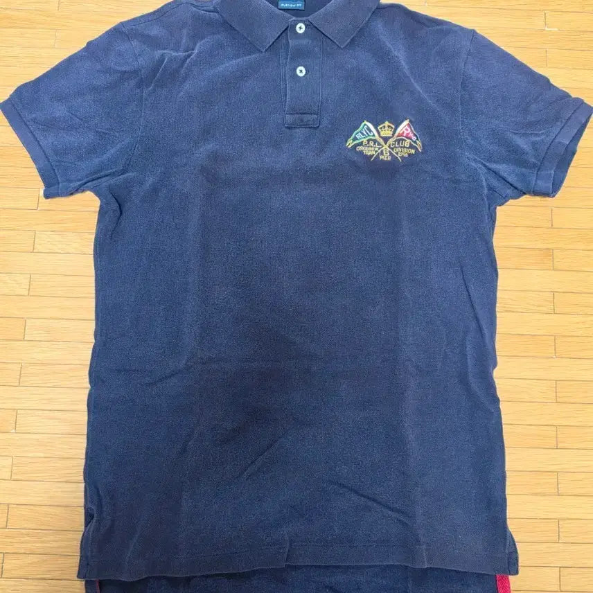 [BUNJANG] Polo Ralph Lauren Custom Fit Navy Cotton T-Shirt with PRL CLUB Embroidery / 폴로 랄프로렌  커스텀핏 카라티