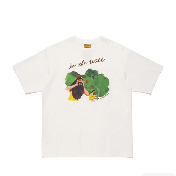 [BUNJANG] Human Made Keiko Sotome Collaboration Graphic T-Shirt / 휴먼메이드 반팔티 화이트 케이코 소토메 콜라보