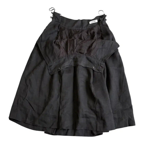 [BUNJANG] Jean Paul Gaultier 1990s Archive Layered Pleated Skirt Black / 1990s 장폴 고티에 아카이브 레이어드 플리츠 스커트 블랙