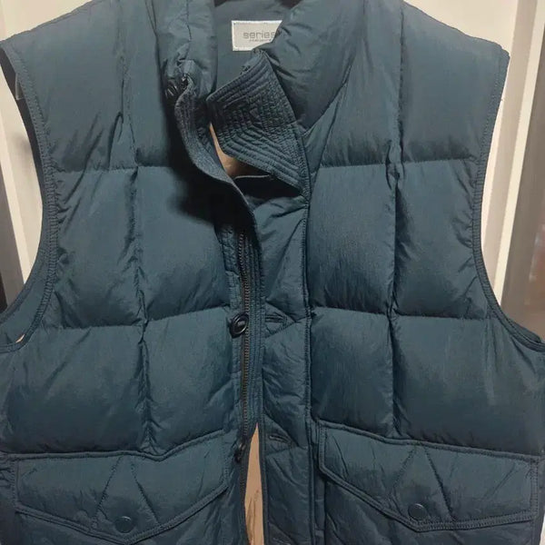 [BUNJANG] SERIES Deep Green Padded Vest / 시리즈 딥그린 패딩 조끼
