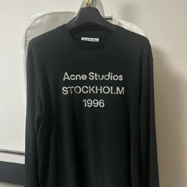 [BUNJANG] Acne Studios 1996 Stockholm Long Sleeve T-Shirt Black / 아크네 스튜디오 1996 스톡홀름 긴팔 티셔츠 블랙 팝니다