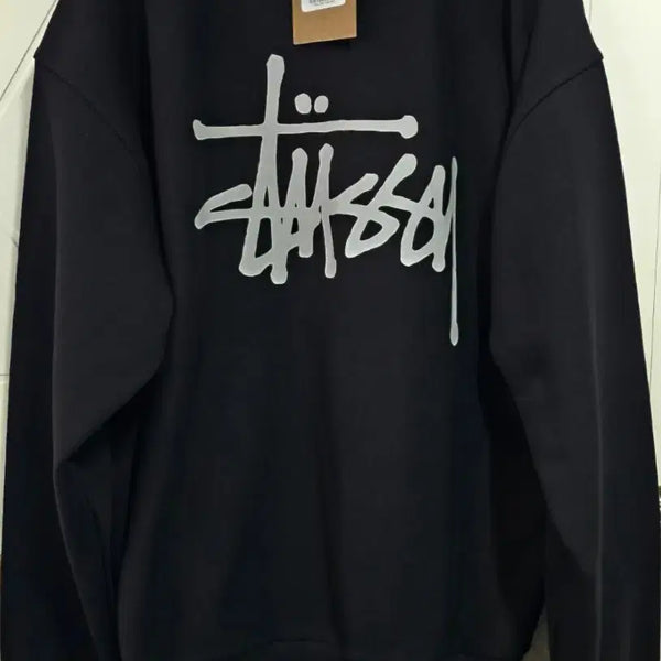 [BUNJANG] Stussy Basic Crew Sweatshirt Black L / 스투시 베이직 크루 맨투맨 L