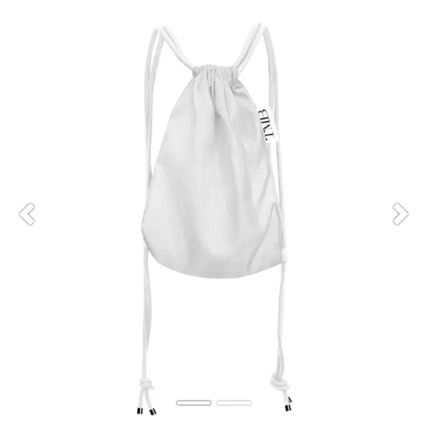 [BUNJANG] Trimingbird All White String Backpack Bag / 새상품) 트리밍버드 올 화이트 스트링 백팩 가방 짐색 여름백팩