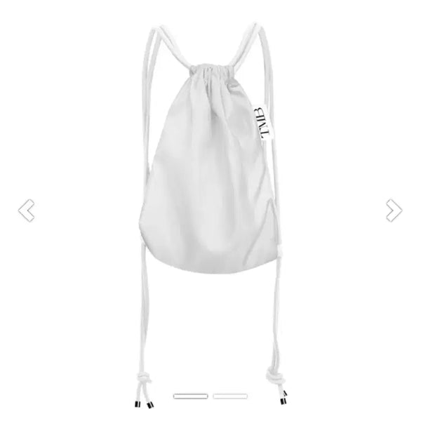 [BUNJANG] Trimingbird All White String Backpack Bag / 새상품) 트리밍버드 올 화이트 스트링 백팩 가방 짐색 여름백팩