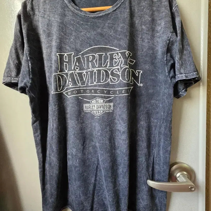 [BUNJANG] Harley-Davidson Gray Washed T-Shirt / 할리데이비슨 반팔티 그레이 워싱