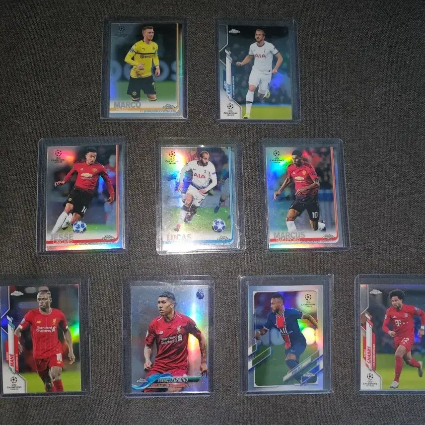 [BUNJANG] Champions League Silver Card Bundle (10 cards) / 스포츠 축구카드 챔피언스리그 실버카드 10장일괄