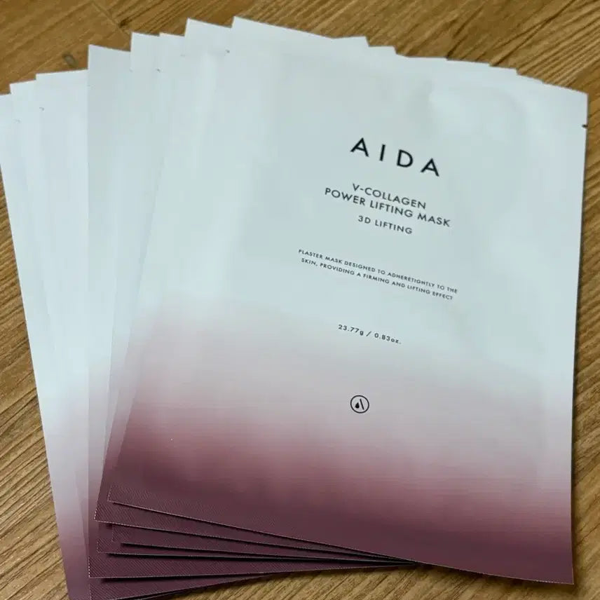 [BUNJANG] Aida V-Collagen Power Lifting Mask Pack 8ea / 아이다 V-콜라겐 파워 리프팅 마스크팩 8개  택포