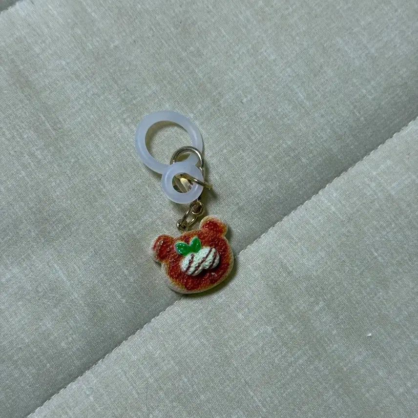 [BUNJANG] Handmade Bear Pancake Charm / 곰돌이 팬케이크 모양 메지루시