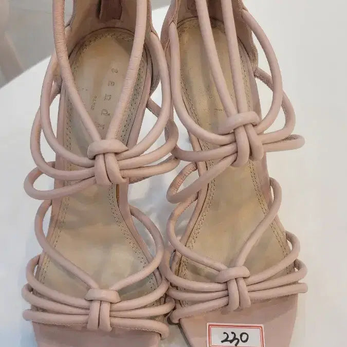 [BUNJANG] Sandro Sandals Pink Beige Size 230mm (36) / 산드로 샌들 핑크베이지 230mm(36)