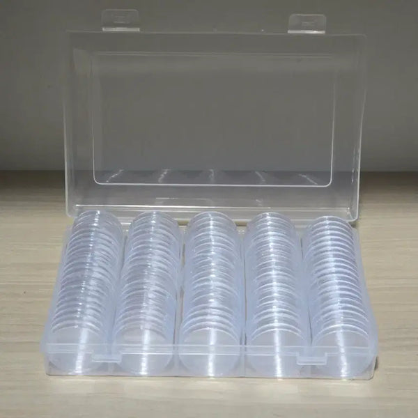 [BUNJANG] Acrylic Coin Holder Case (100 pcs) / 아크릴 동전 홀더 케이스 100개