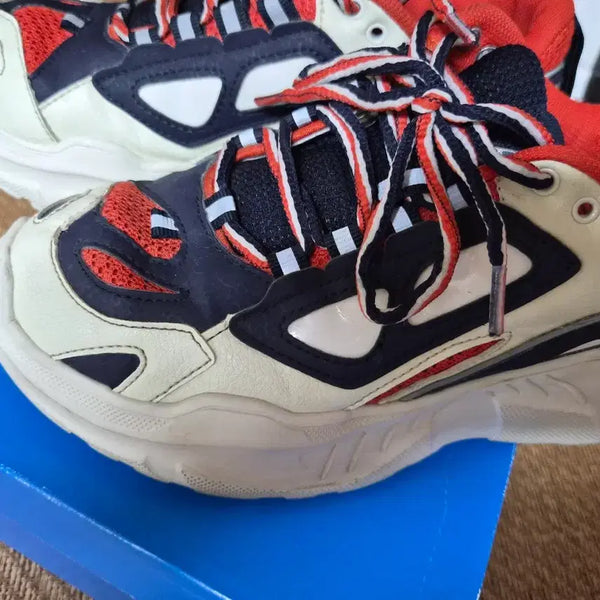 [BUNJANG] Beanpole Sporty Ugly Sneakers Navy/Red Size 240 / 빈폴 스포티 어글리 운동화 240 네이비/레드