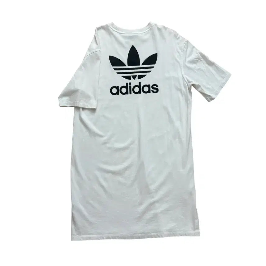 [BUNJANG] Adidas Firebird Big Logo Short Sleeve Midi Dress / 아디다스 파이어버드 빅로고 반팔 미디 원피스