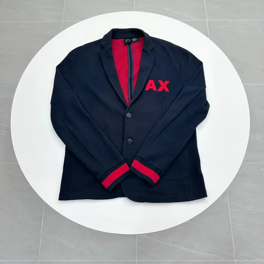 [BUNJANG] Emporio Armani Exchange Small Logo Cotton Jacket Navy XL / 아르마니 익스체인지 AX 스몰로고 코튼 자켓 XL 105
