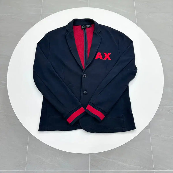 [BUNJANG] Emporio Armani Exchange Small Logo Cotton Jacket Navy XL / 아르마니 익스체인지 AX 스몰로고 코튼 자켓 XL 105
