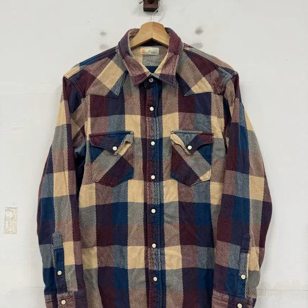 [BUNJANG] Edwin Japan Vintage Cotton Checkered Shirt XL / (XL)에드윈 재팬 빈티지 코튼 체크셔츠