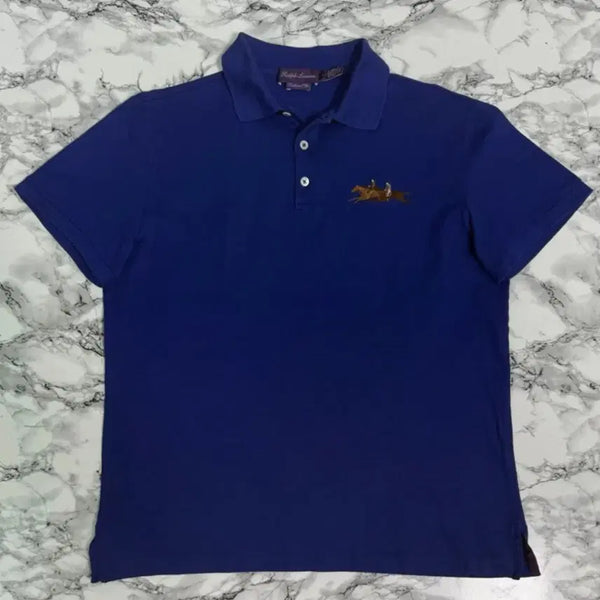 [BUNJANG] Ralph Lauren Purple Label Navy Polo Shirt L Size / 랄프로렌 퍼플라벨 네이비 폴로티 L 사이즈 PK 피케