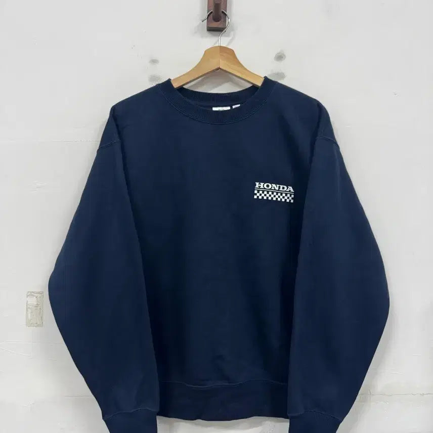 [BUNJANG] Honda Racing Fleece Sweatshirt / (M)혼다 레이싱 기모 맨투맨티