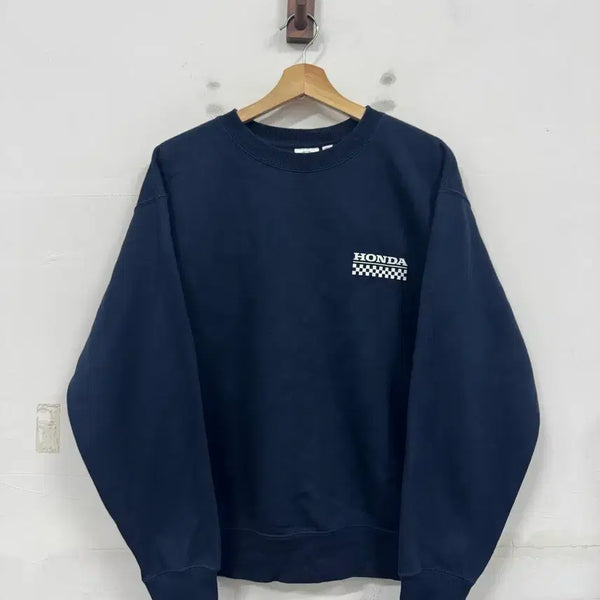 [BUNJANG] Honda Racing Fleece Sweatshirt / (M)혼다 레이싱 기모 맨투맨티