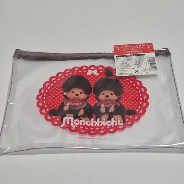 [BUNJANG] Monchhichi Transparent Pouch L / 몬치치 투명 파우치 L