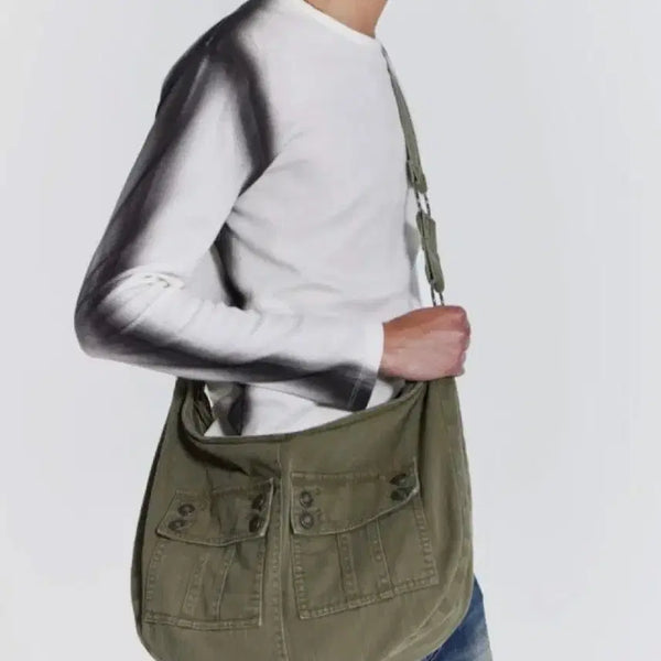 [BUNJANG] Jaded London The Freight Sling Bag Khaki / 제이디드런던 The Freight 슬링백 가방 카키