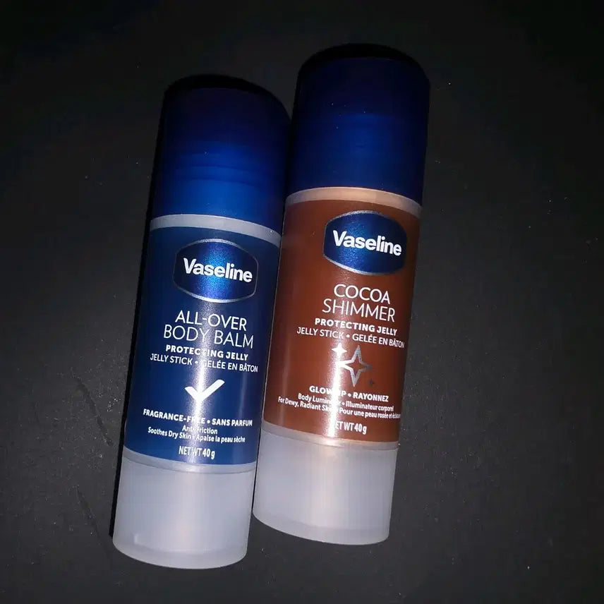 [BUNJANG] Vaseline Body Balm Jelly Stick Original + Cocoa Shimmer / 바세린 바디밤 젤리스틱 오리지널+코코아 쉬머
